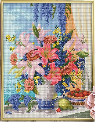 Diamond painting kit Lilac Bouquet