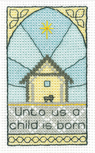 A Child is Born Cross Stitch Kit By Heritage Crafts