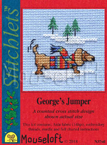 George Jumper Cross Stitch Kit by Mouseloft