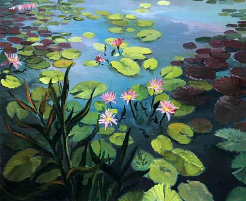 Lily Pond CANVAS By Grafitec