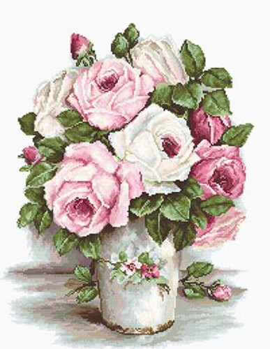 Mixed Roses Cross Stitch Kit By Luca S