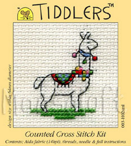 Llama Tiddler Cross Stitch Kit by Mouseloft