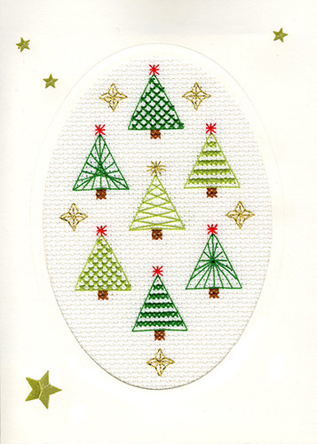 Christmas Card – Christmas Forest Cross Stitch Card Kit