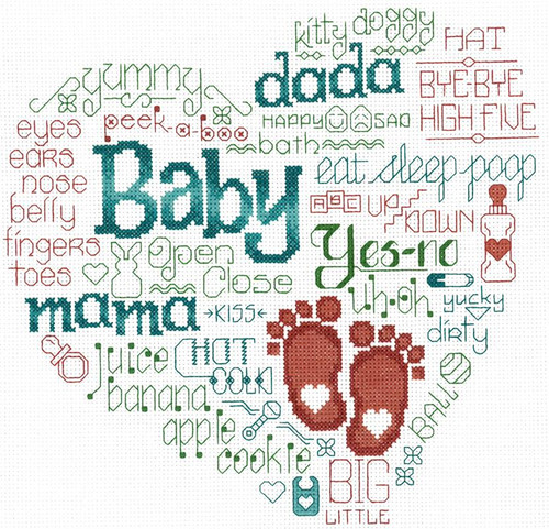 Lets Baby Talk Cross stitch Chart by Ursula Michaels