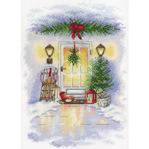 New Year Door Cross Stitch Kit by MP Studia