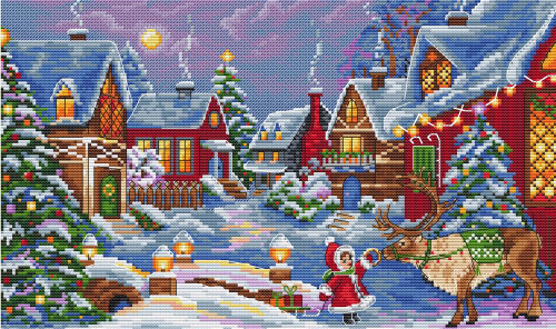 The Christmas Guest Cross Stitch Kit By Merejka