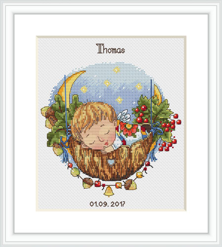 Lullaby for Son Cross Stitch Kit By Merejka