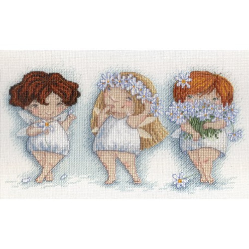 Blooming Panises Cross Stitch Kit By Mp Studia