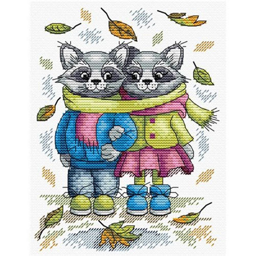 Racoons Cross Stitch Kit by MP Studia