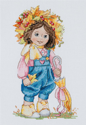 Autumn Girl Cross Stitch Kit By Merejka