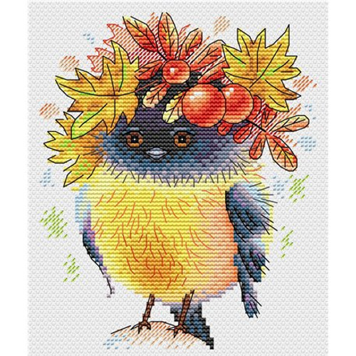 Autumn Bird Cross Stitch Kit by MP Studia