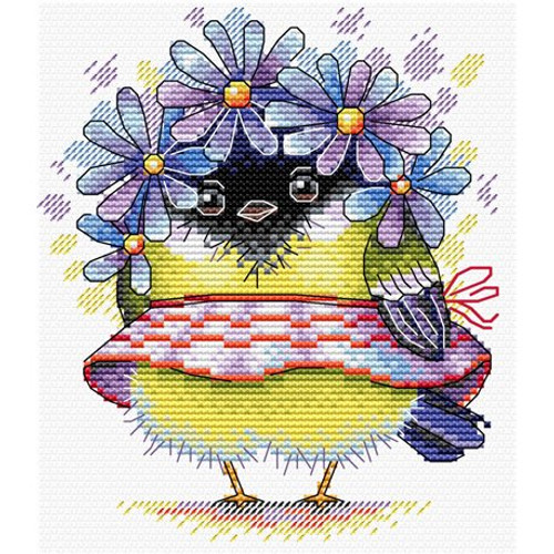 Romantic bird Cross stitch Kit by MP studia