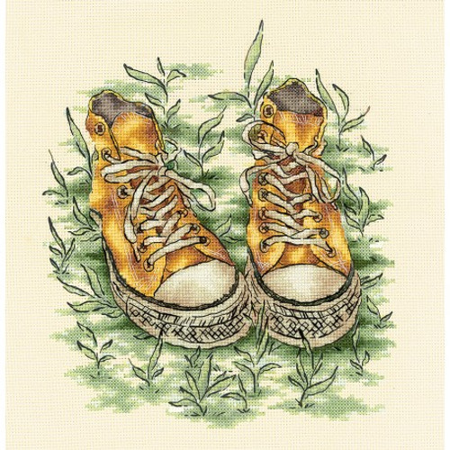 Sneakers Cross Stitch Kit by Andriana