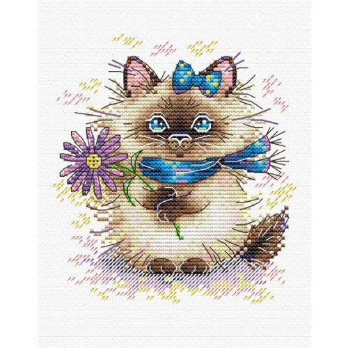 Sweet Kitty Cross Stitch Kit by MP Studia