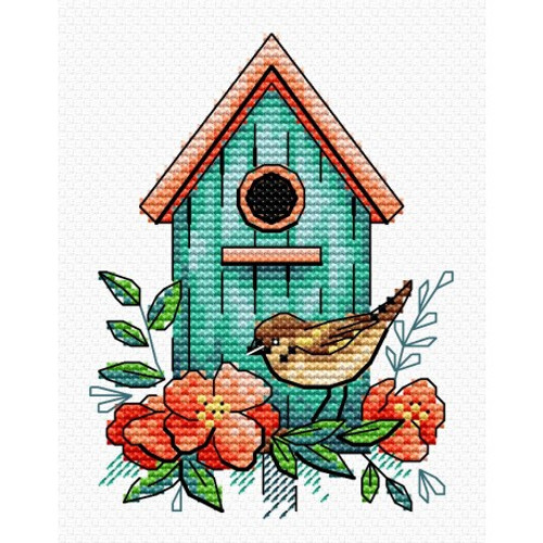 Sparrow Home Cross Stitch Kit by MP Studia