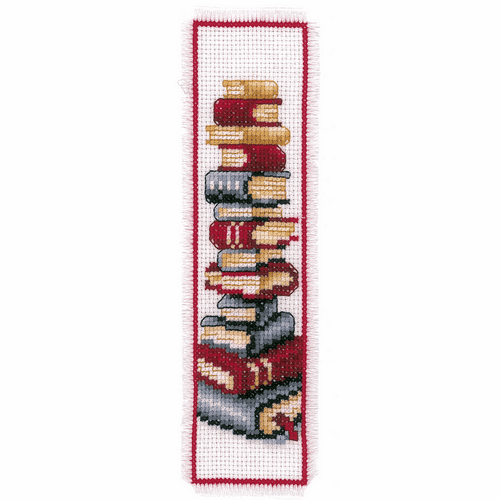 Counted Cross Stitch Kit: Bookmark: Books By Vervaco