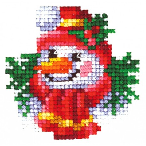 Christmas Toys: Snowman Cross Stitch Kit by Andriana