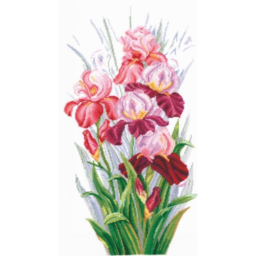 TRIUMPH OF IRISES-cross stitch kit by Andriana