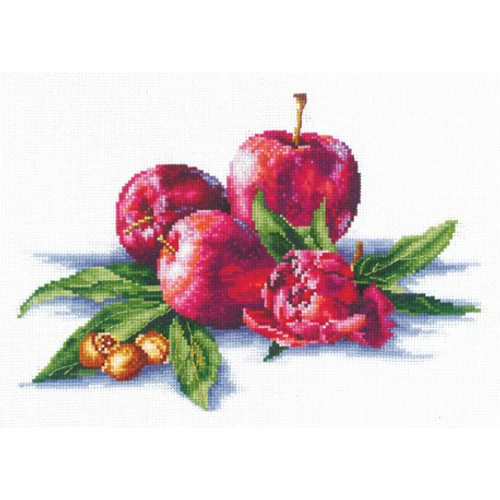 Apples and Hazelnut Counted Cross Stitch Kit by Andriana