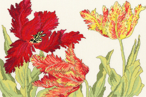 Tulip Bloom Cross Stitch Kit By Bothy Threads