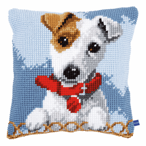 Cross Stitch Cushion Kit: Jack Russell By Vervaco
