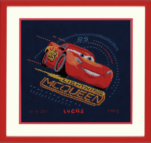 Screeching Tyres Cross Stitch Kit by Vervaco