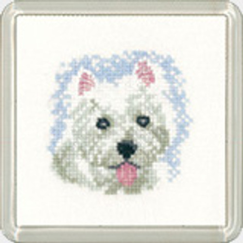 Westie Puppy Coaster Kit  By Heritage Crafts