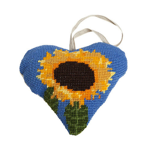 Sunflower Lavender Heart Tapestry Kit by Cleopatra