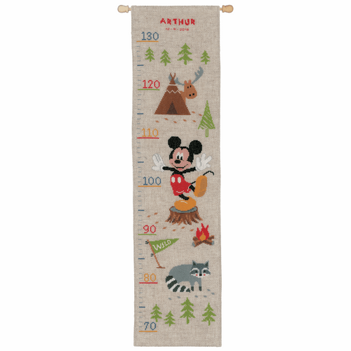 Counted Cross Stitch Kit: Disney: Height Chart: A Woodsy Adventure By Vervaco