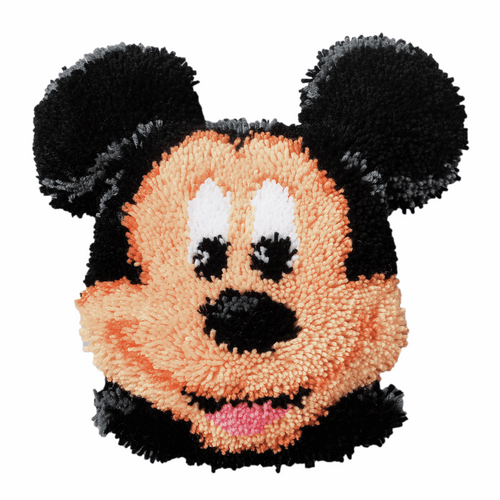 Latch Hook Kit: Shaped Rug: Disney: Mickey Mouse By Vervaco