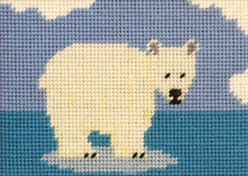 Paula Polar Bear Tapestry Kit for Beginners By Cleopatra 