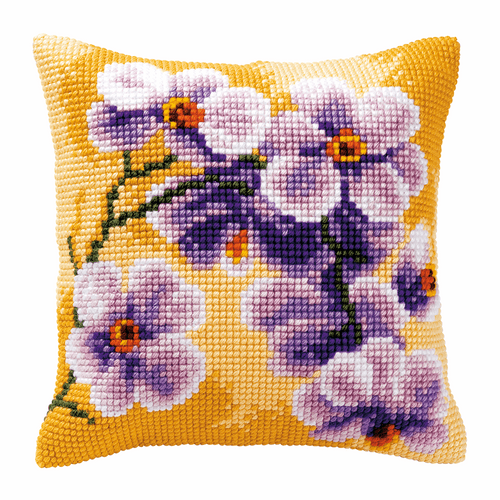 Cross Stitch Kit: Cushion: Orchid By Vervaco