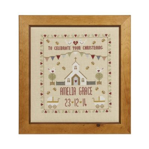 Christening Sampler Cross Stitch By Historical Sampler Company