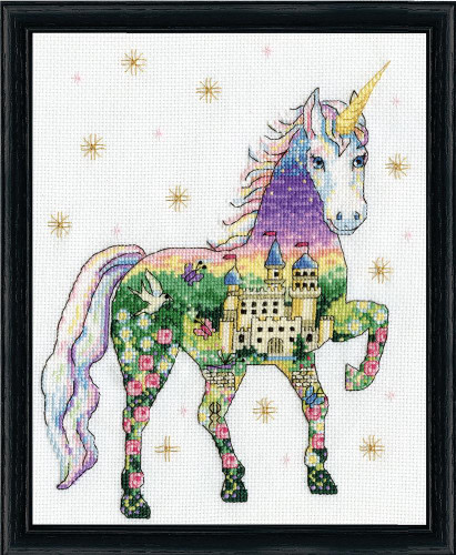 Scenic Unicorn Cross Stitch Kit By Design Works