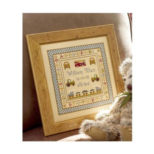 Fire Engine Cross Stitch By Historical Sampler Company