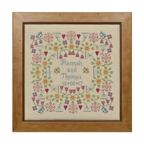 Flower Wedding Cross Stitch By Historical Sampler Company