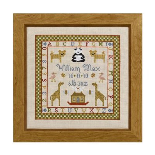 Two By Two Cross Stitch Birth Sampler By Historical Sampler Company