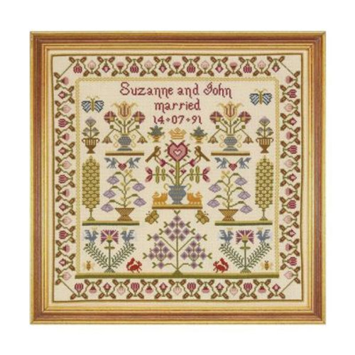 Wedding Pot Cross Stitch By Historical Sampler Company