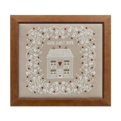 White Home Sweet Home Cross Stitch By Historical Sampler Company