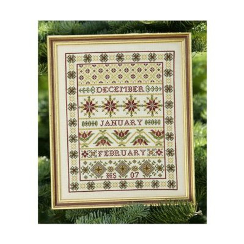 Winter Band Sampler Cross Stitch By Historical Sampler Company