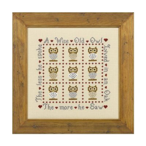 Wise Old Owl Cross Stitch By Historical Sampler Company