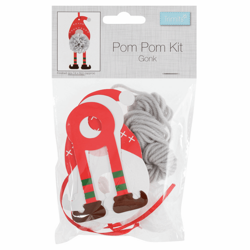 Pom Pom Decoration Kit: Christmas: Gonk By Trimits