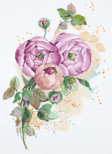 Ranunculus Counted Cross Stitch Kit By Panna