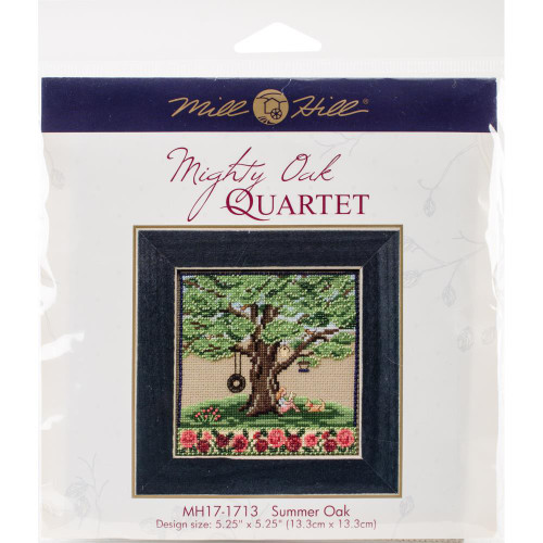 Summer oak cross stitch and beading kit by Mill Hill