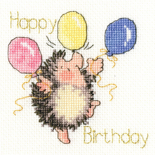 Birthday Balloons Cross Stitch Kit by Bothy Threads