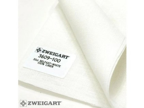 Antique White - Zweigart 32 count Belfast Linen Antique White by the Metre