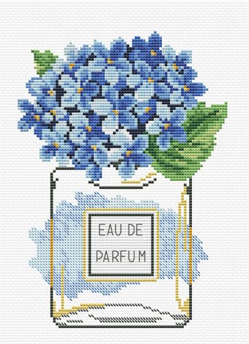 World Hydrangea Bloom Printed Cross Stitch Kit By Needleart World