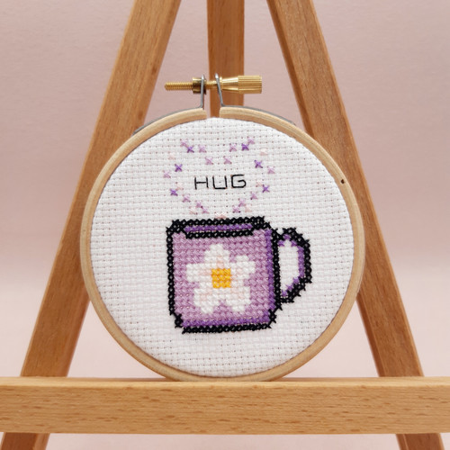 Hug in a mug Cross Stitch Kit by Sew Sophie
