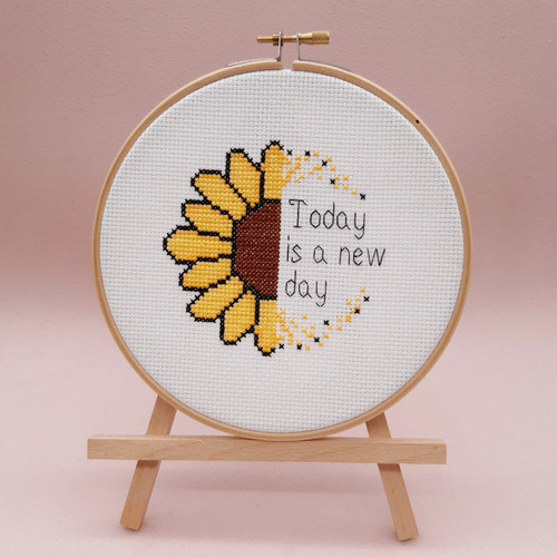 Sunflower Today is a New Day Cross Stitch Kit By Sew Sophie