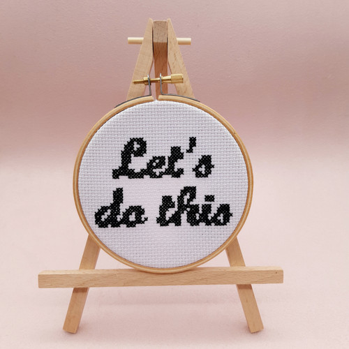 Let's Do This Cross Stitch Kit By Sew Sophie 